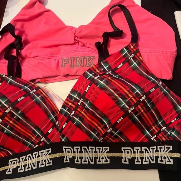 Pink Victory Secret LOT Leggings Bra Sports Bra Sz S/M assorted - Picture 3 of 11